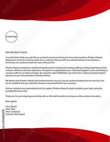 Modern design template professional  letterhead template.
