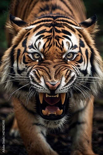 Large Tiger portrait. Ai Generative