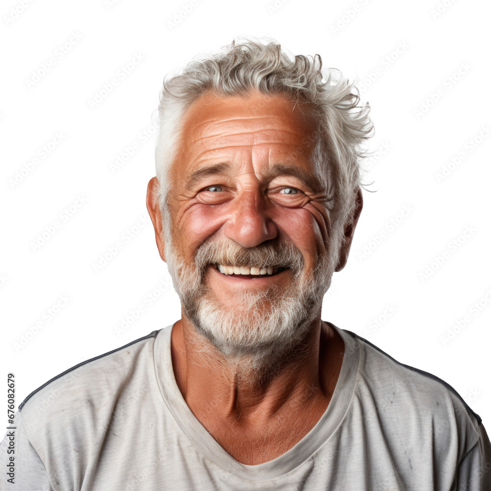 a happy older man smiling for the camera isolated. a happy older man smiling for the camera isolated.