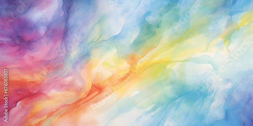 Watercolor colorful smooth abstract background 