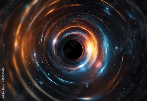 distant black hole in the universe, Generative AI