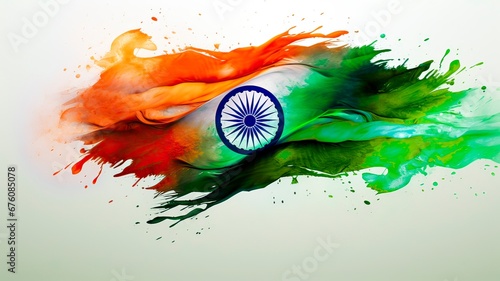 Creative Image of the Indian National Flag