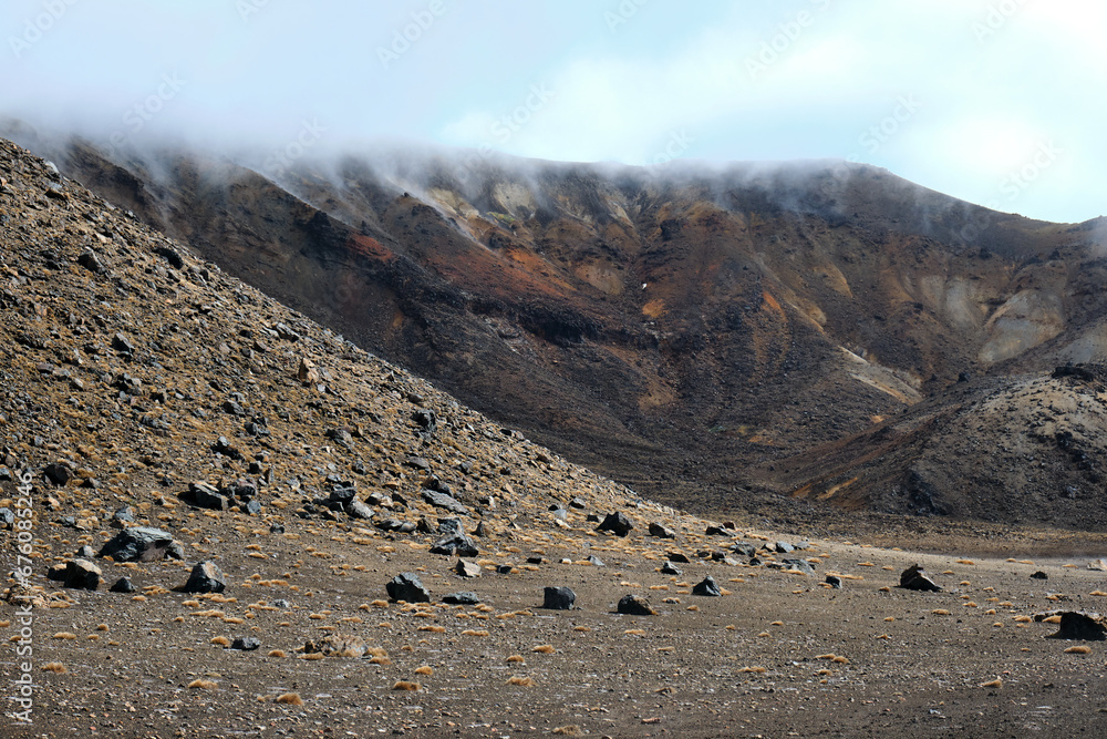 volcanic landscape in new zealand volcanic landscape in new zealand