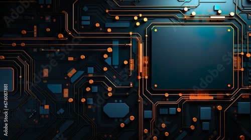 Fondo abstracto y tecnológico. Concepto de tecnología, global y digital. Generado por IA.