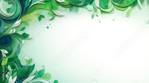 Banner con concepto de ecología y medio ambiente con espacio para texto. Generado por IA.