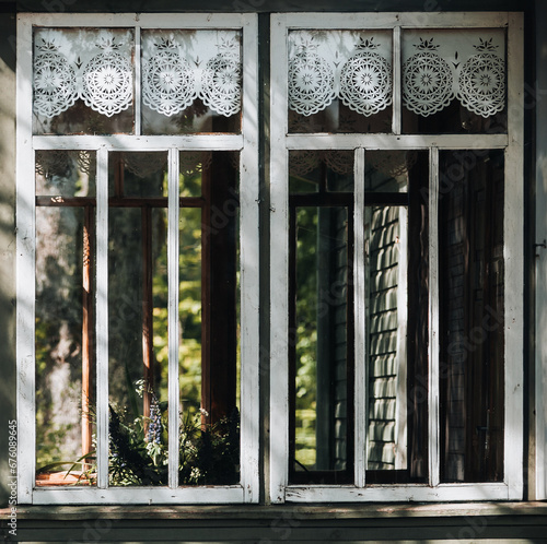 old window in the old house
