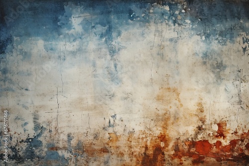 Rusted metal plate texture background. Ai Generative