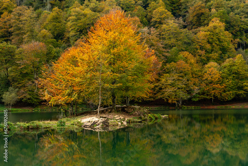 Couleurs d automne au lac de Bethmale