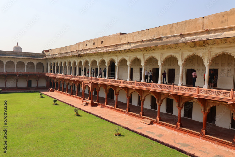 Agra Fort is a historical fort in the city of Agra and also known as Agra's Black Fort. Built by the Mughal emperor Akbar in 1565 and completed in 1573
