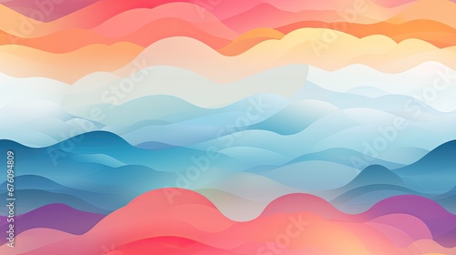  a multicolored abstract background with a wavy wave pattern in pastel shades of blue  pink  orange  and yellow.  generative ai