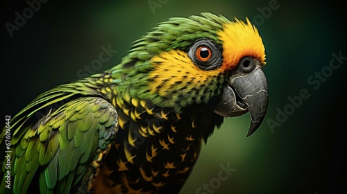 Loro Orejiamarillo Yellow-eared Parrot Ognorhynchus icterotis columbia. photography ::10 , 8k, 8k render ::3 