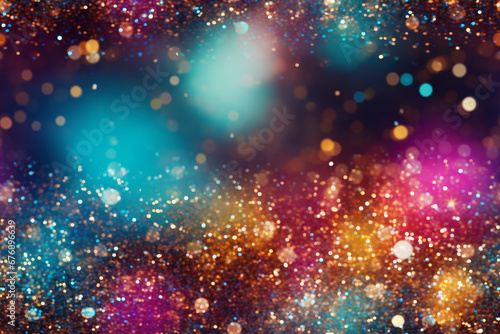 colorful glittery sparkle background. AI generative © SANGHYUN