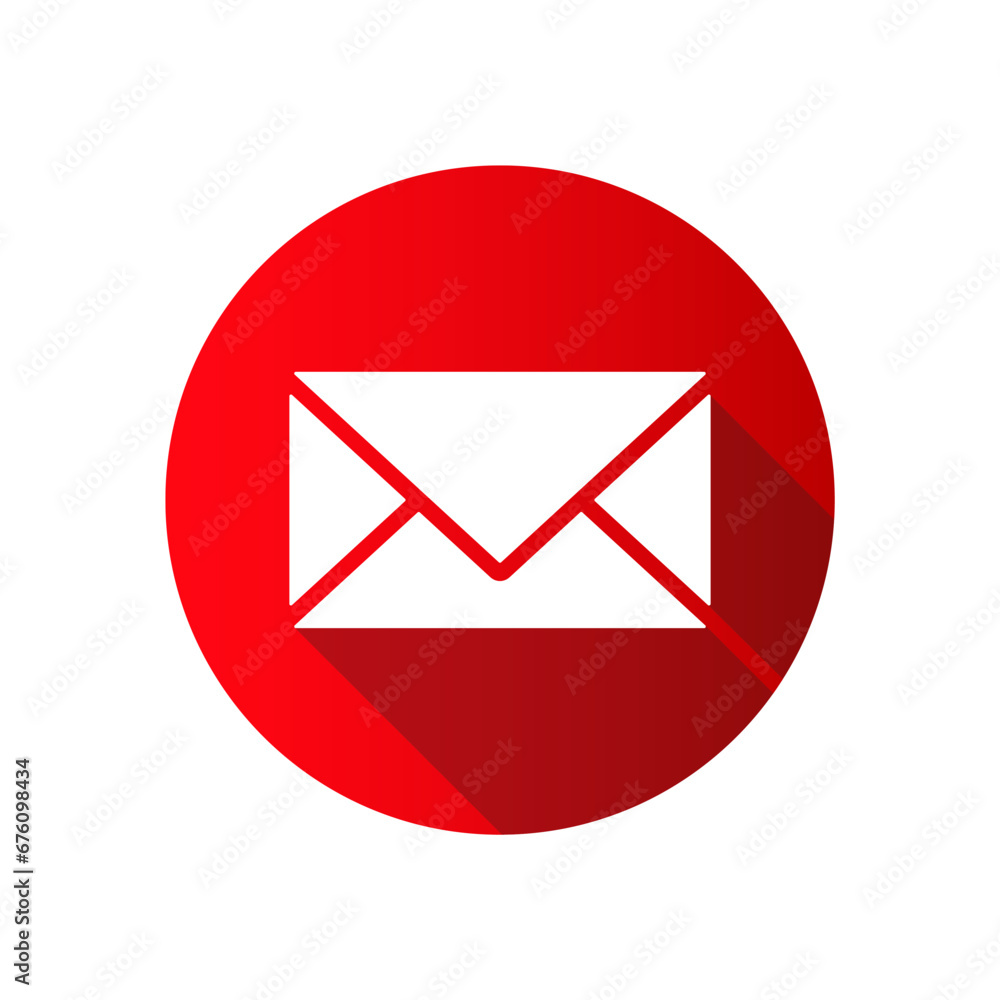 Mail icon in flat style. Envelope symbol. Vector illustration. EPS 10 Mail icon in flat style. Envelope symbol. Vector illustration. EPS 10
