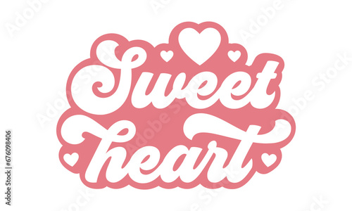 sweet heart Retro SVG.