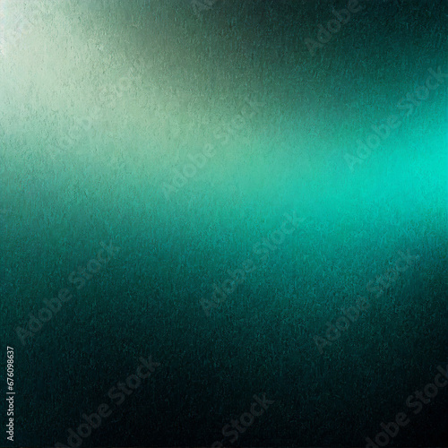 Glowing abstract technology dark background teal blue green black color grainy texture gradient web header banner design, copy space