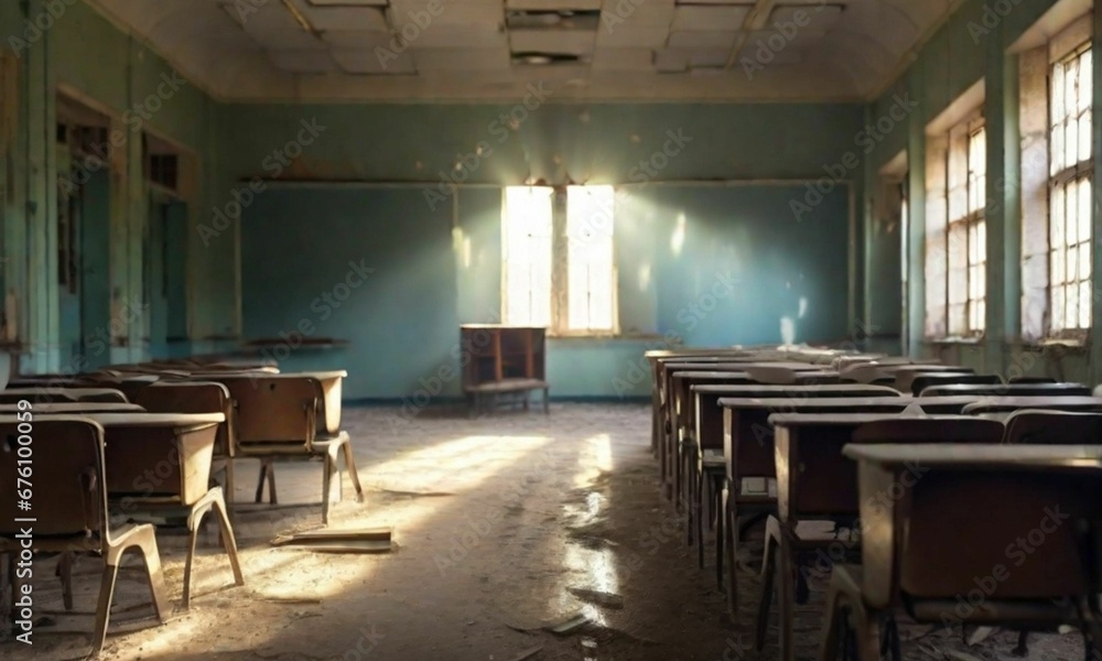  Rays of Light in an Abandoned School 