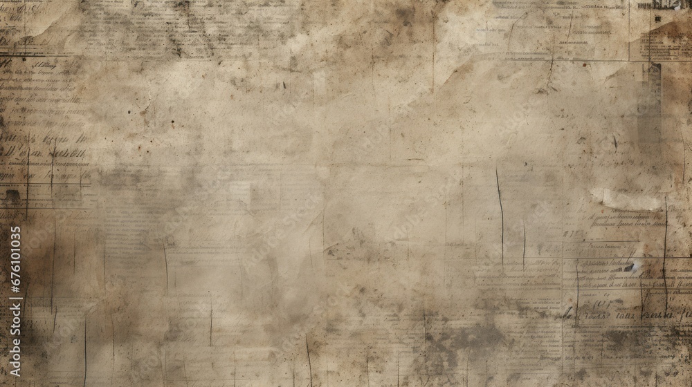 Fototapeta premium Vintage newspaper paper. Old texture. Grunge background.