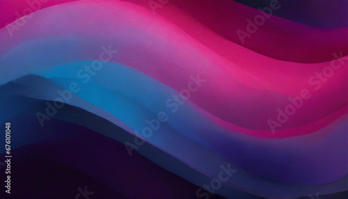 Magenta pink blue black abstract color gradient wave background grainy texture banner website header poster design