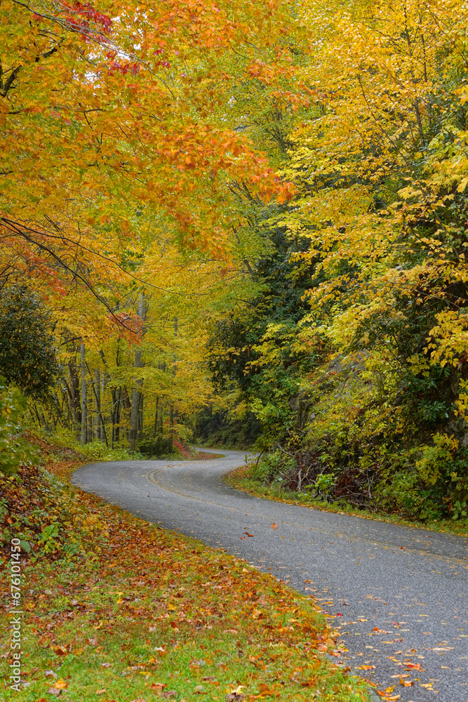 Driving the Blue Ridge Parkway in Autumn