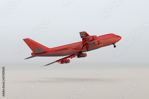 Fly red airplane