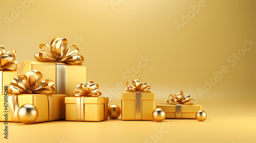 christmas wallpaper with presents and christmas balls