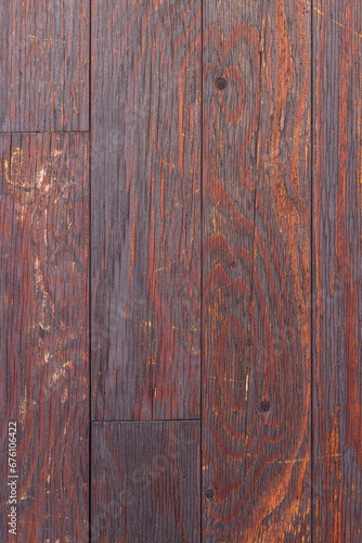 茶色い板壁の木目の模様、背景素材