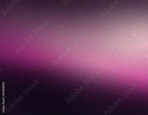 Abstract purple pink grainy gradient background dark poster banner header design noise texture copy space