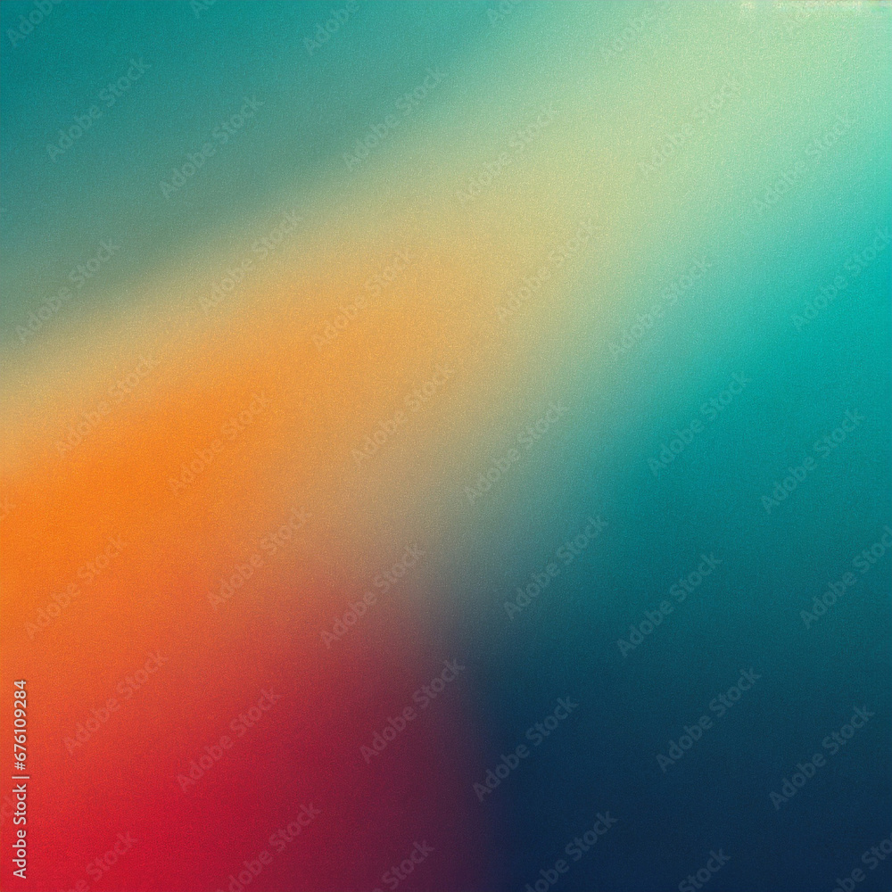 Abstract grainy color gradient background blurry blue teal red yellow orange noise texture poster banner design Abstract grainy color gradient background blurry blue teal red yellow orange noise texture poster banner design