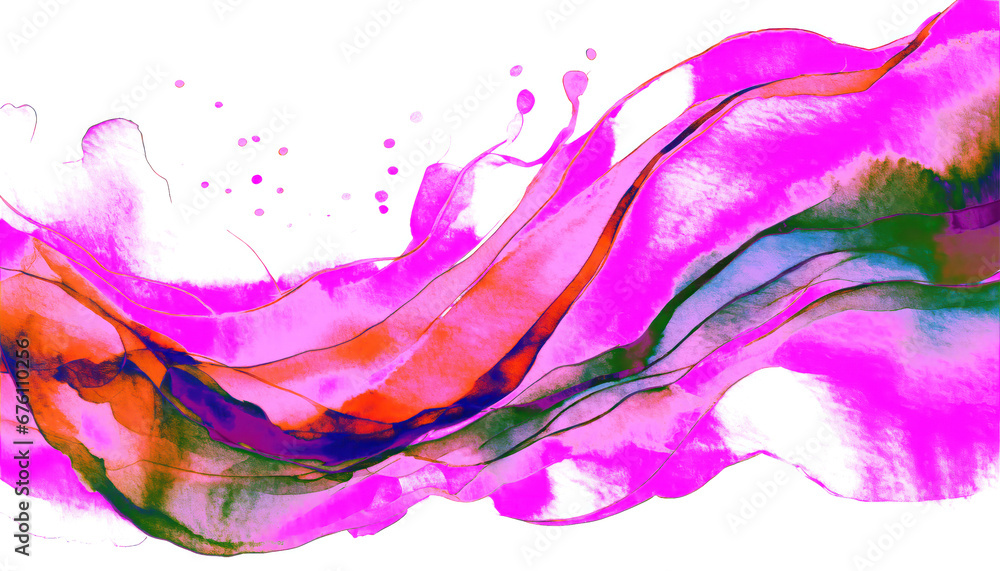 Hot pink watercolors background