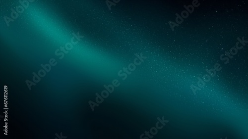 Abstract background teal blue green black color gradient grainy texture dark technology web banner design, copy space, wide angle, modern photo