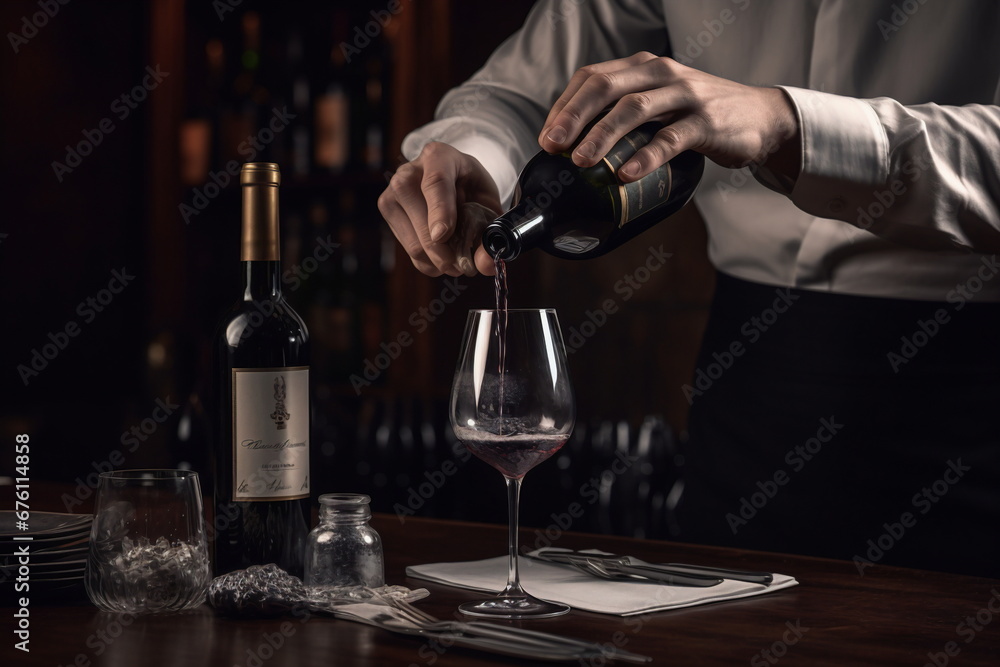 Wine in the restaurant Wine in the restaurant