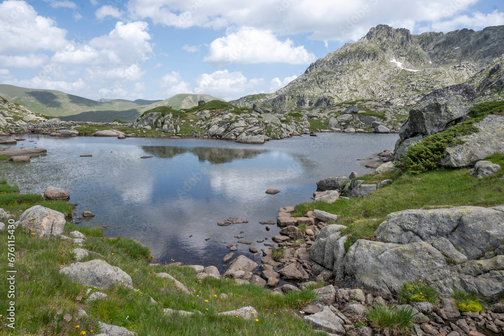 Fototapeta premium Landscape of Rila Mountain near Kalin peaks, Bulgaria