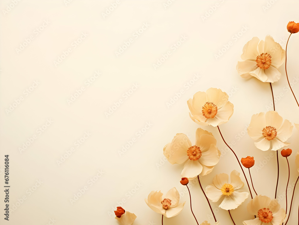 Obraz premium Abstract floral background, floral art abstract wallpaper and background, Floral textured flower, realistic flower background with text writing area