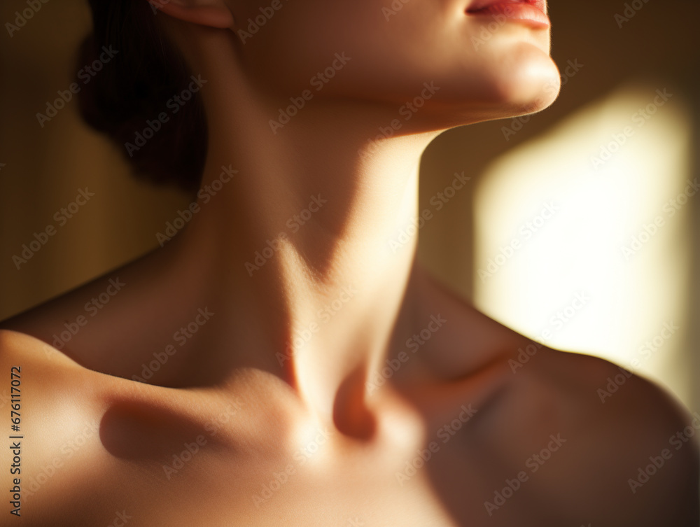 Beautiful female neck Beautiful female neck
