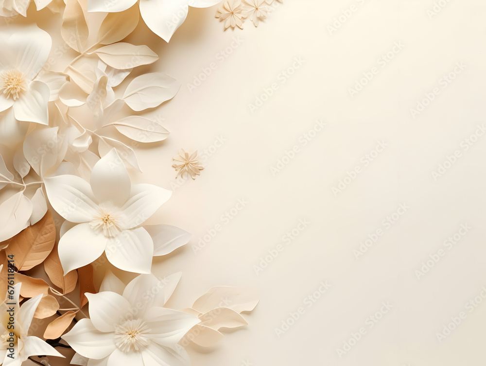 Obraz premium Abstract floral background, floral art abstract wallpaper and background, Floral textured flower, realistic flower background with text writing area 
