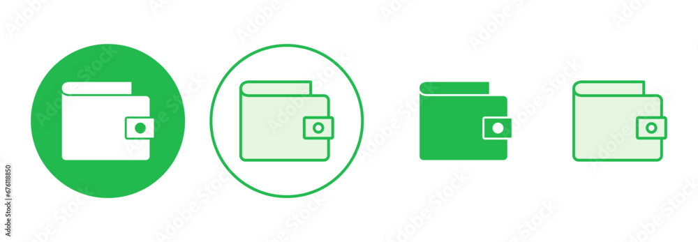 Wallet icon set. wallet vector icon Wallet icon set. wallet vector icon