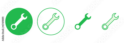 Wrench icon set. repair icon vector. tools icon vector