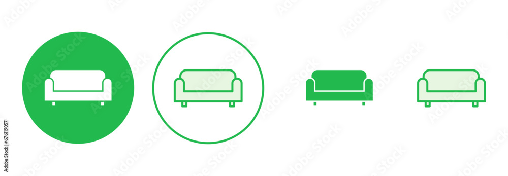 Sofa icon set. sofa icon illustration Sofa icon set. sofa icon illustration