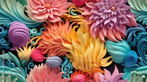 seamless abstract flower pattern © Ross