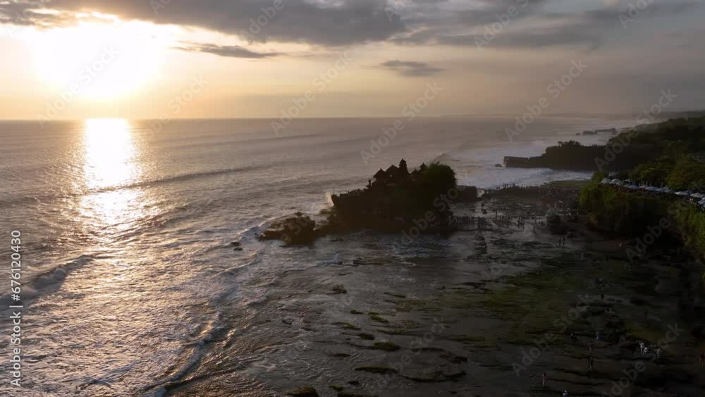Tanah Lot Temple at sunset in Bali Island, Indonesia. Tanah Lot Temple at sunset in Bali Island, Indonesia.