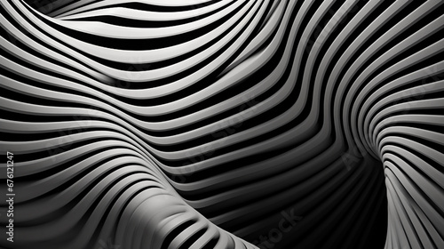 Moiré patterns of thin lines converging and diverging, optical illusion, disorienting yet captivating photo