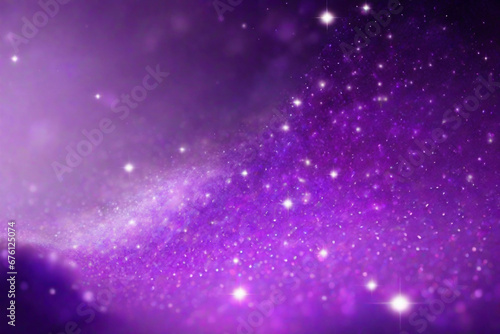 shiny purple graphics with bokeh space for text