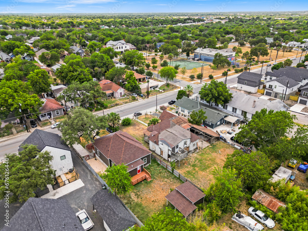 a suburban neighborhood 