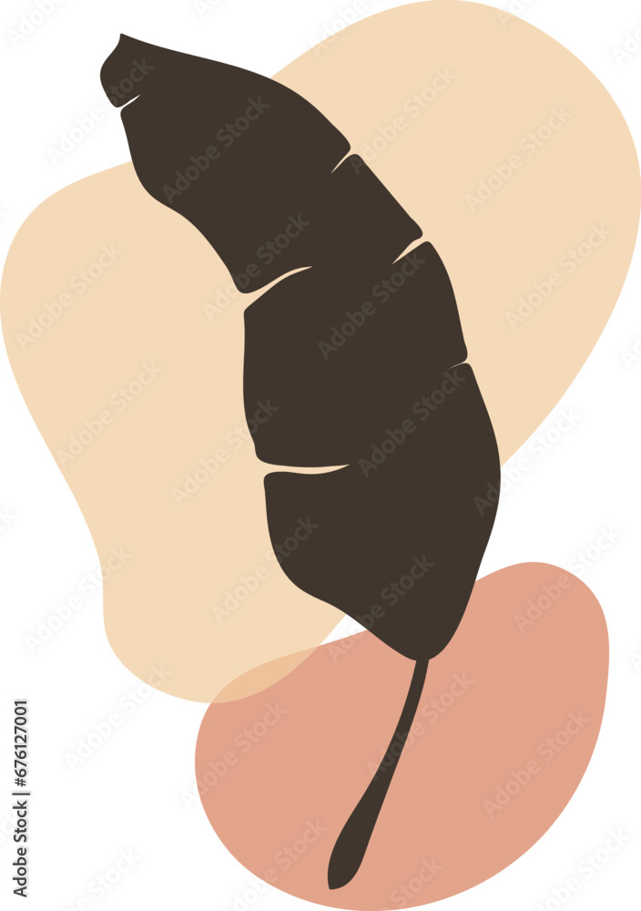 banana leaf boho vector element banana leaf boho vector element