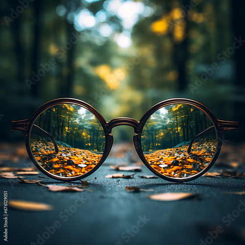 Visionary Focus: Crafting Clarity with Advanced Optical Technology - glasses, vision, clarity, focus, lenses, frames, eyewear, sight, sharpness [created with generative AI technology]