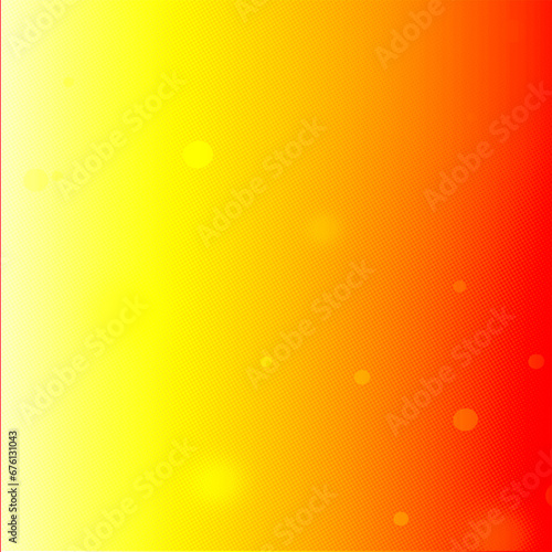 Yellow  red square background with copy space for text or your images