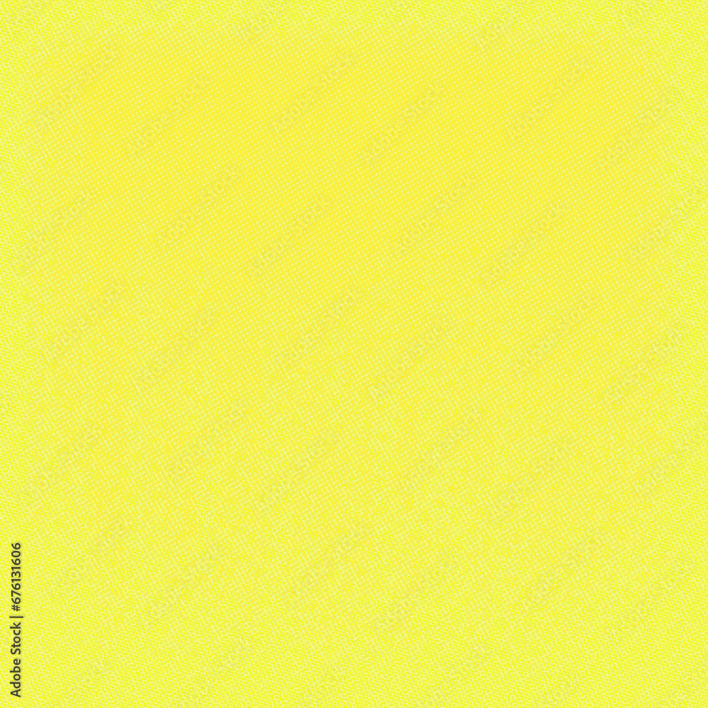 Plain yellow gradient square background with copy space for text or your images