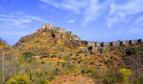 Kumbhal fort or the Great Wall of India, is a Mewar fortress on the westerly range of Aravalli Hills, 48 km from Rajsamand city India