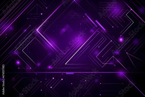 Futuristic purple technology pattern background