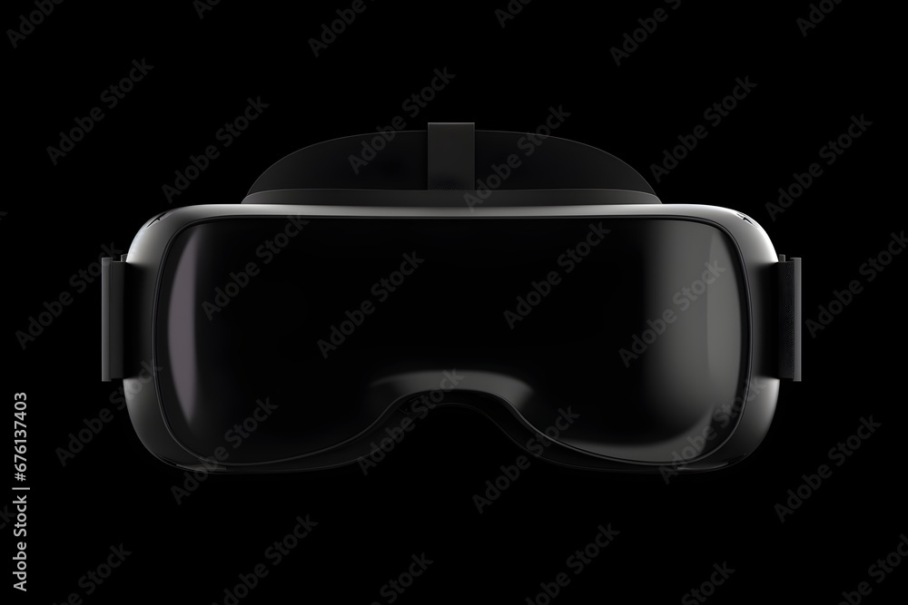 Virtual reality glasses on black background Virtual reality glasses on black background